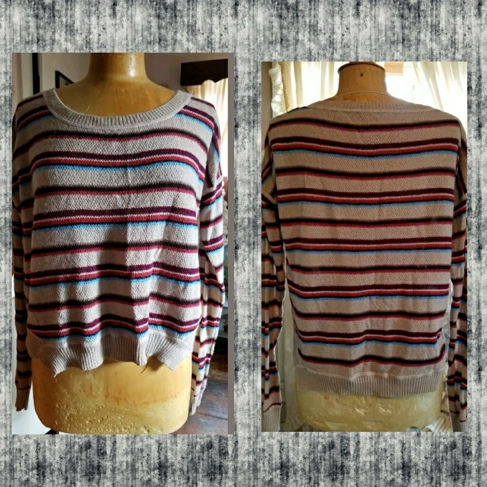 Free People FP BEACH road trip sweater Striped top - Picture 4 of 8